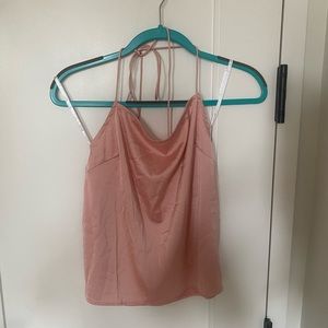 Brenna Satin Halter top